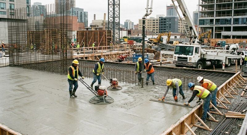 Commercial Slab Installation in Toledo, OH